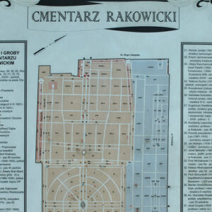cmentarz Rakowicki mapa