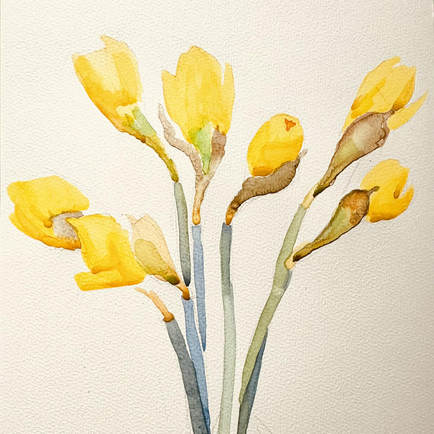 Art workshop: Daffodils Are Not Simply Flowers | Мистецький майстер-клас: Жовті нарциси — це не тільки квіти