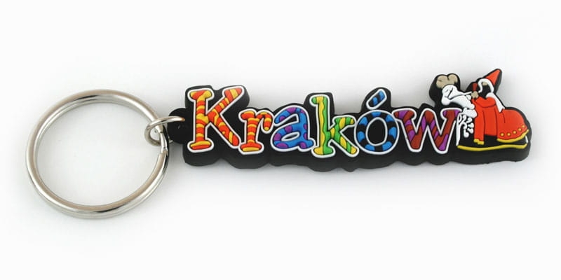 Brelok gumowy. Kraków.
